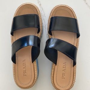 Authentic Prada platform sandal